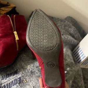 Michael Kors burgundy booties